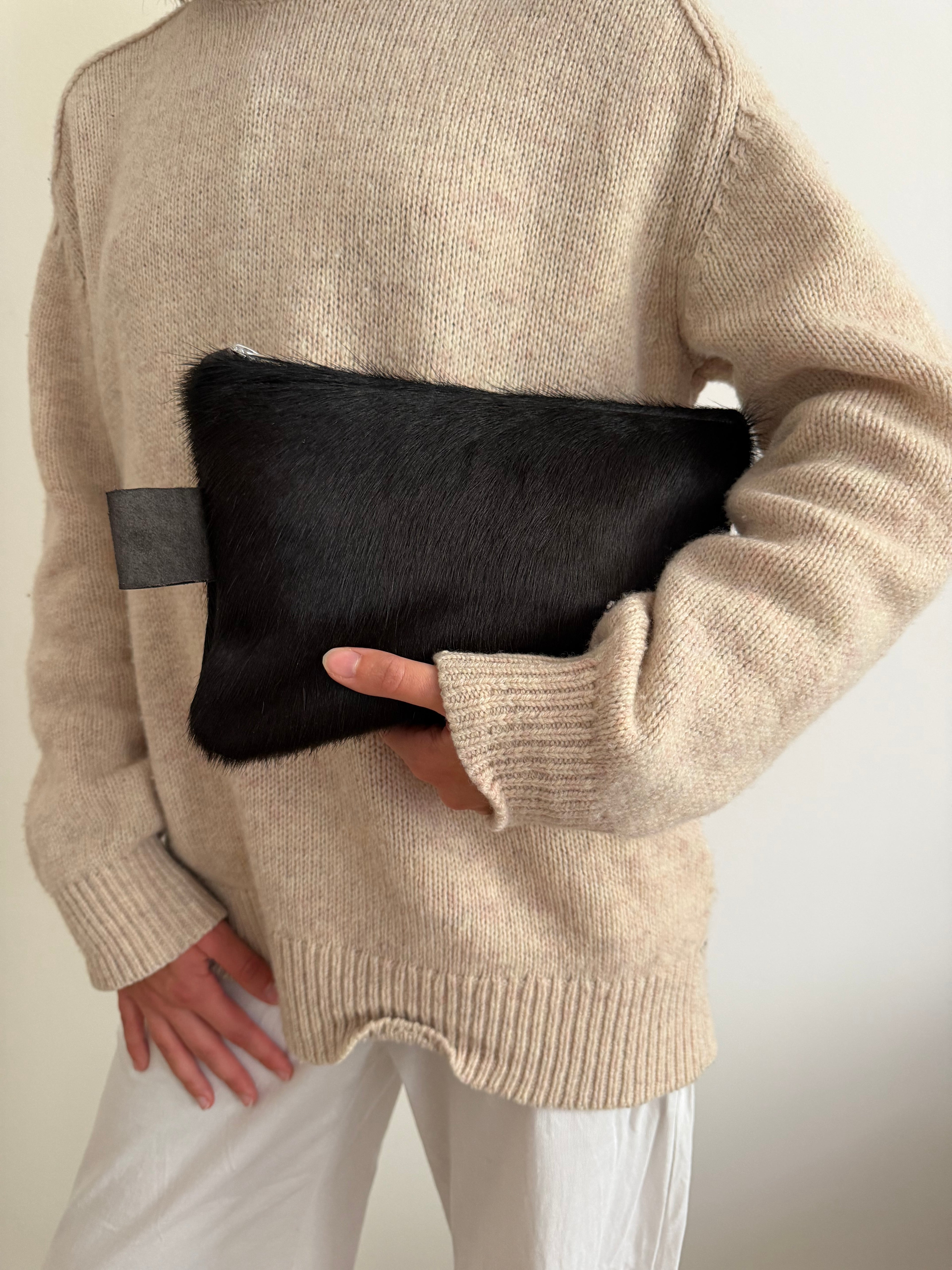 Dark Brown Pouch Bag