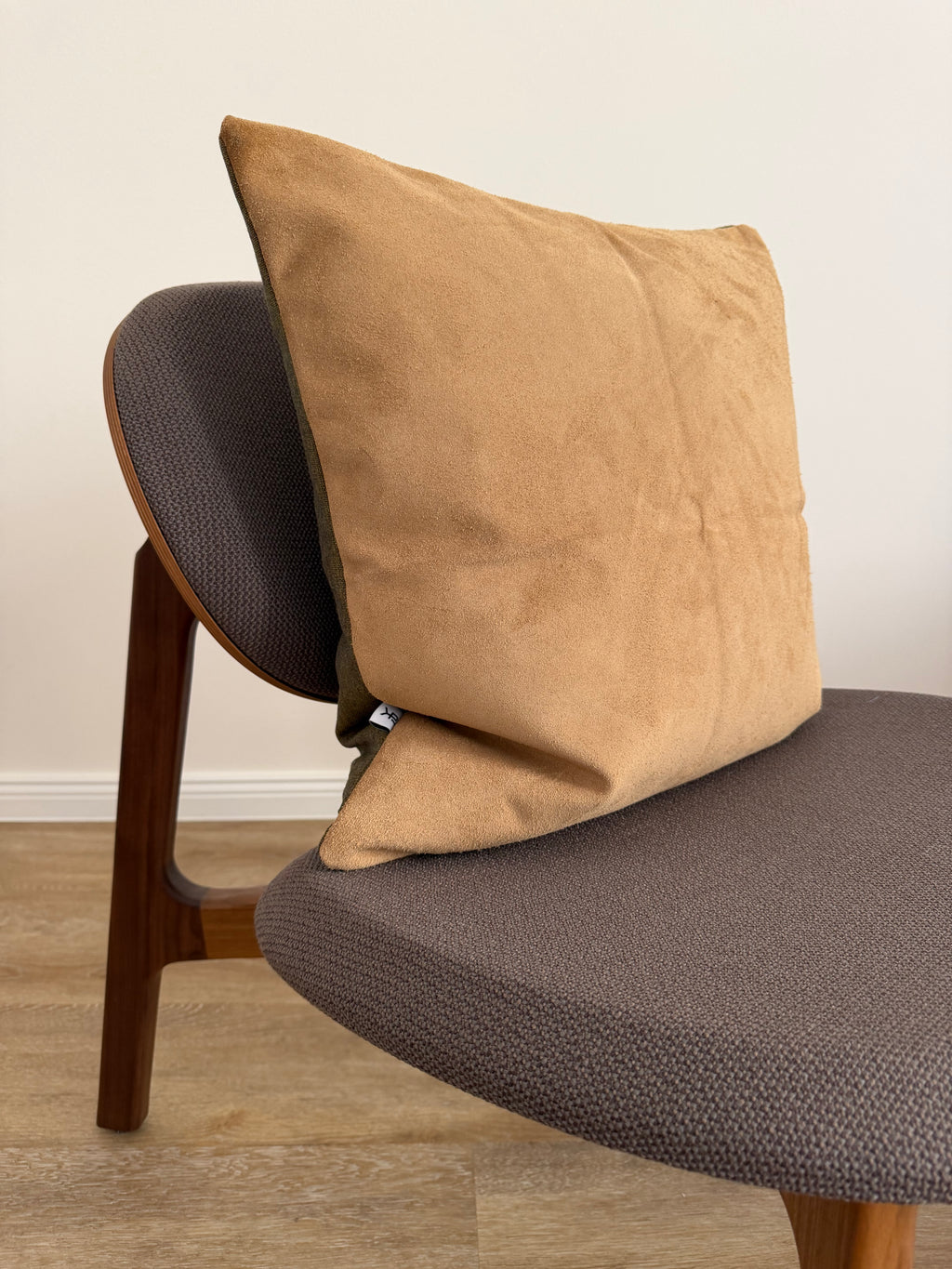 1of1 Ecru Leather Pillow