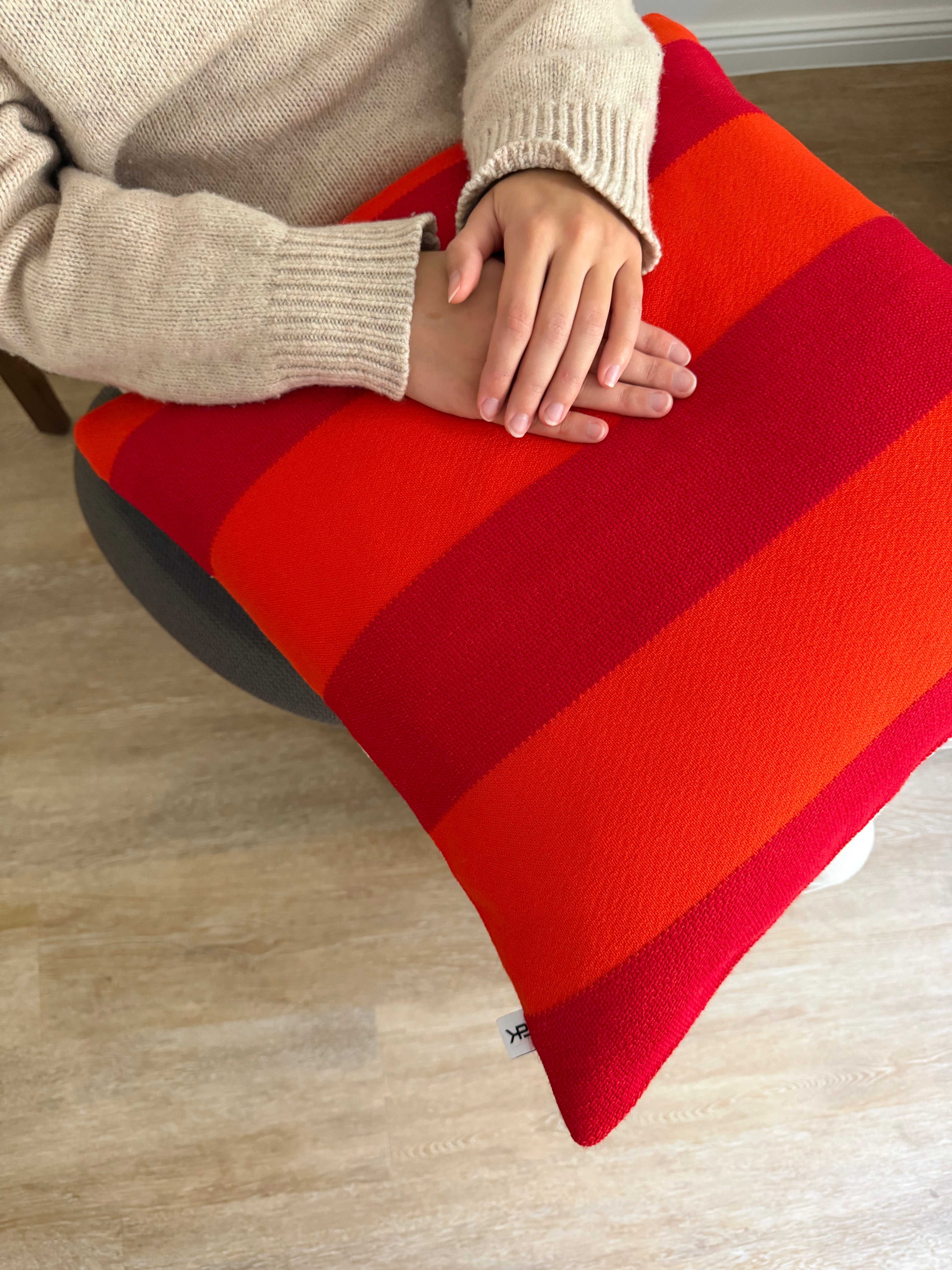1of1 Red and Orange Pillow
