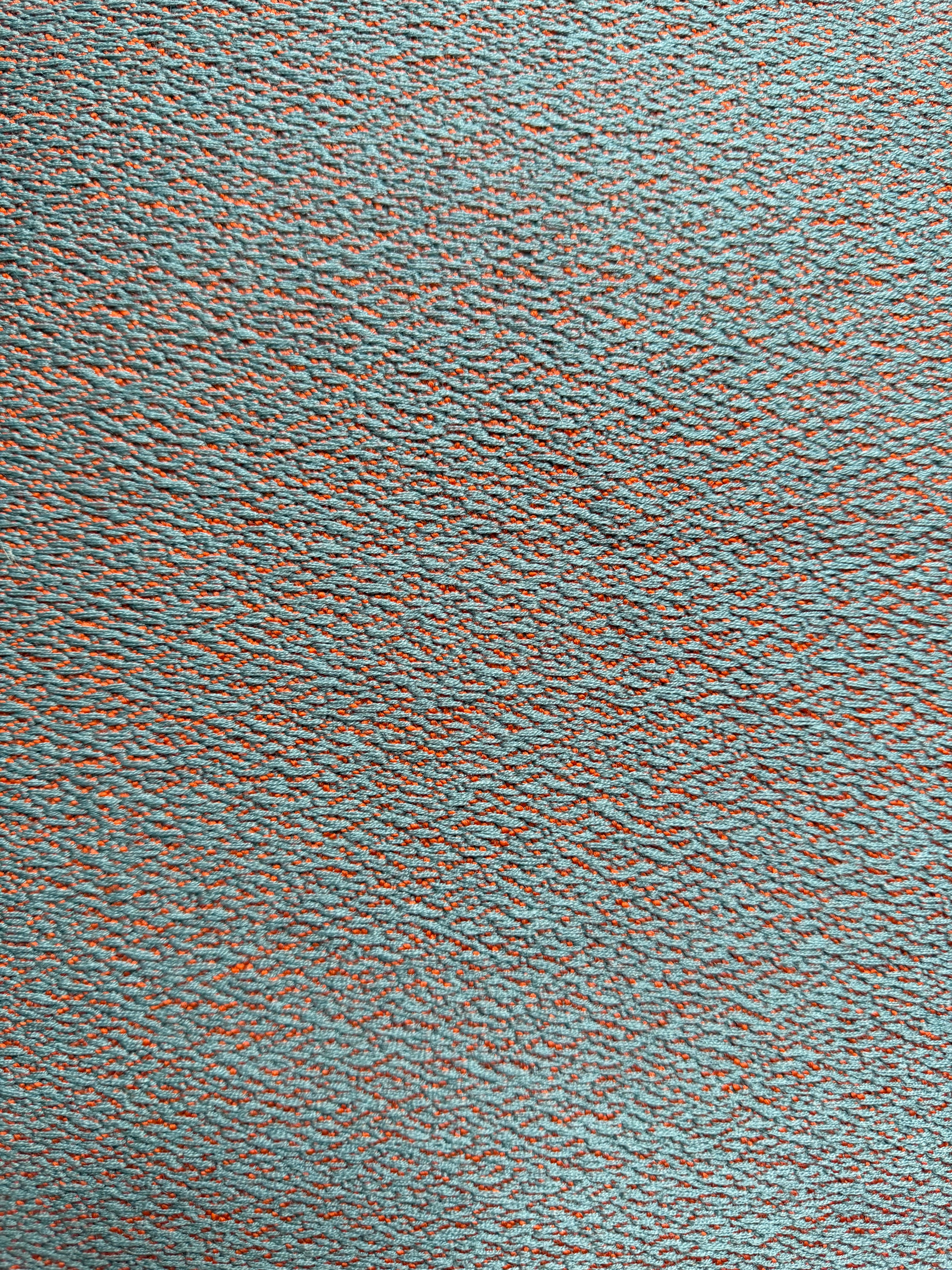 1of1 Orange and Grey Pillow