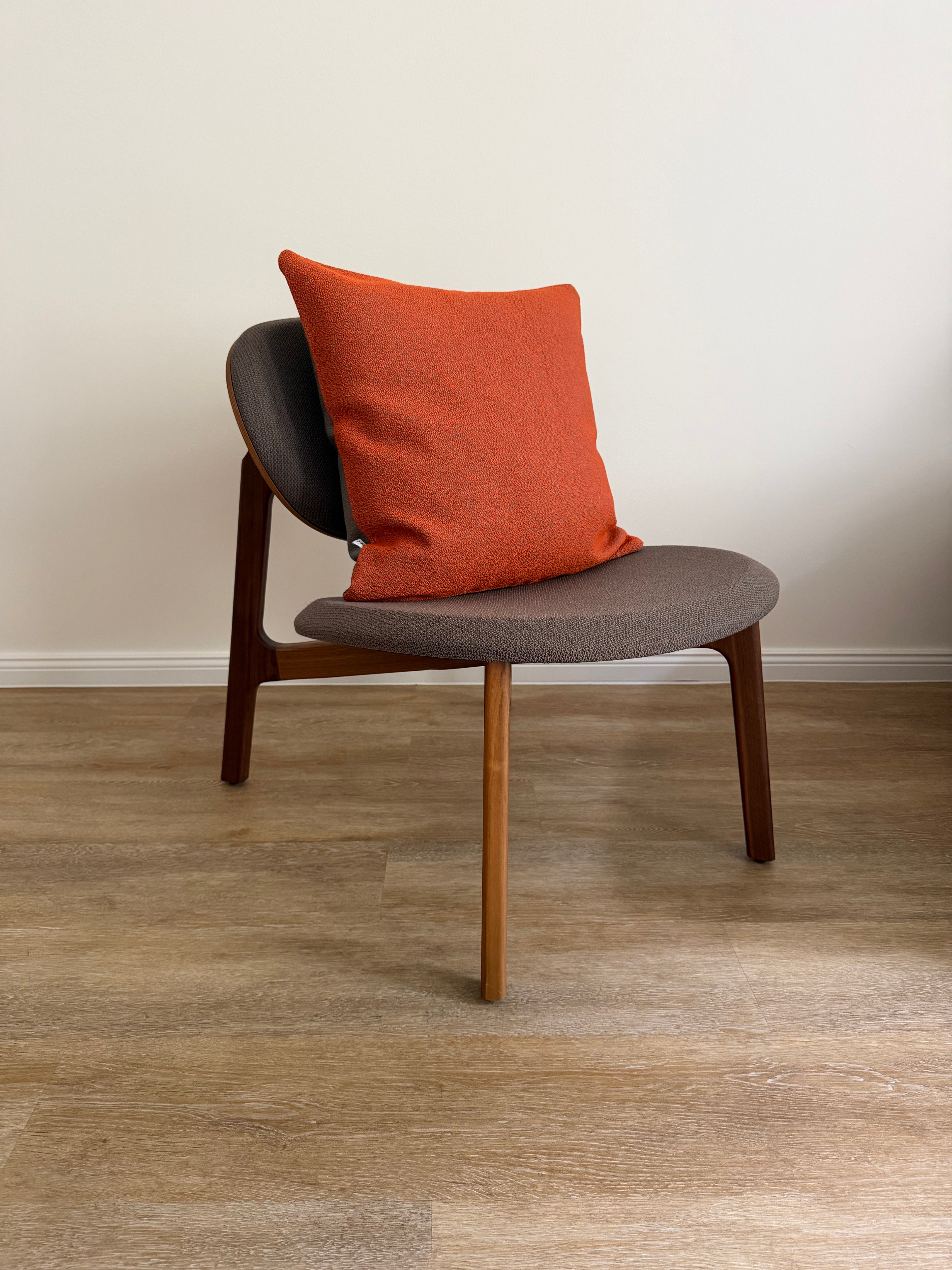 1of1 Orange and Grey Pillow