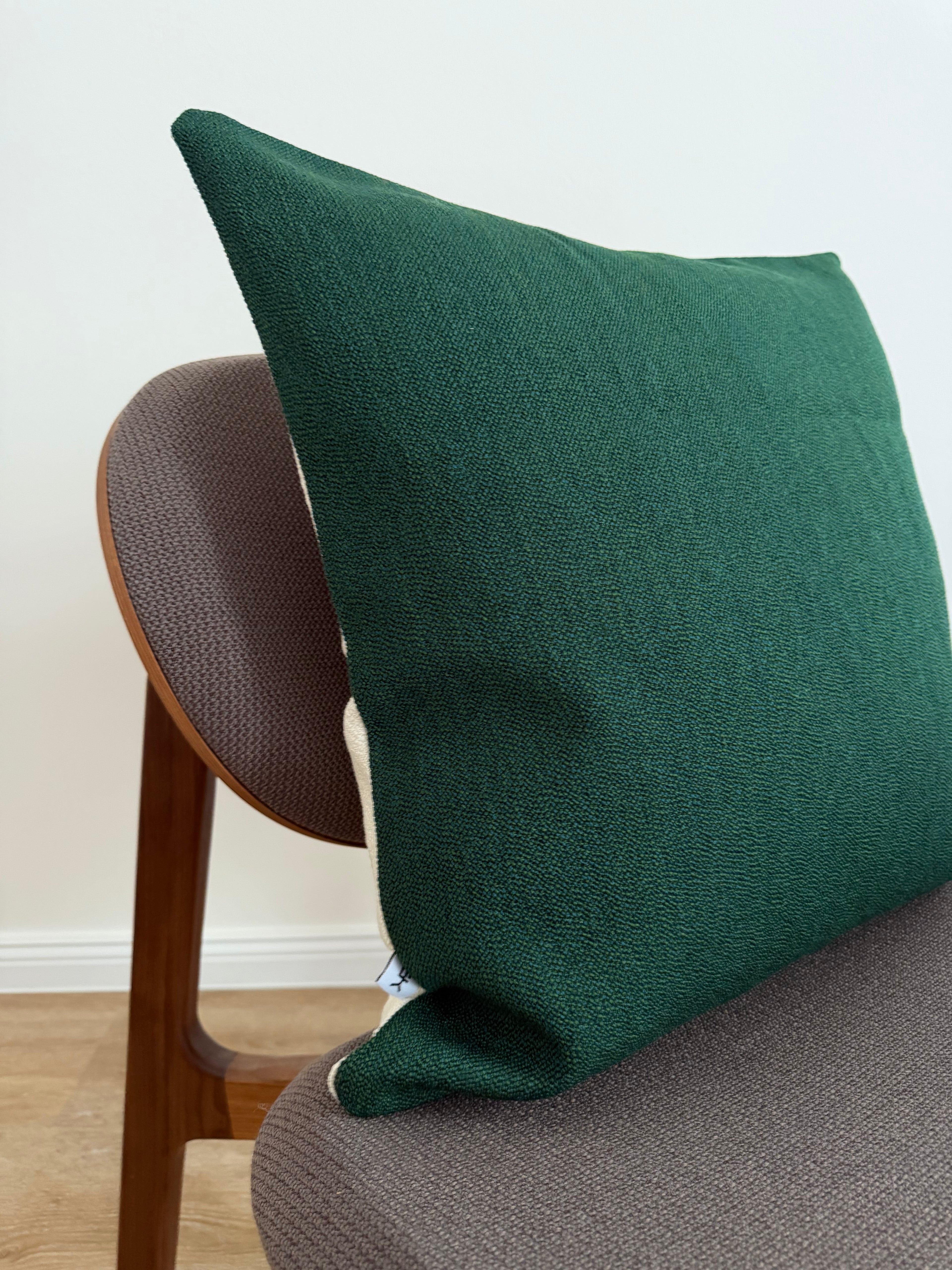 1of1 Green and White Pillow