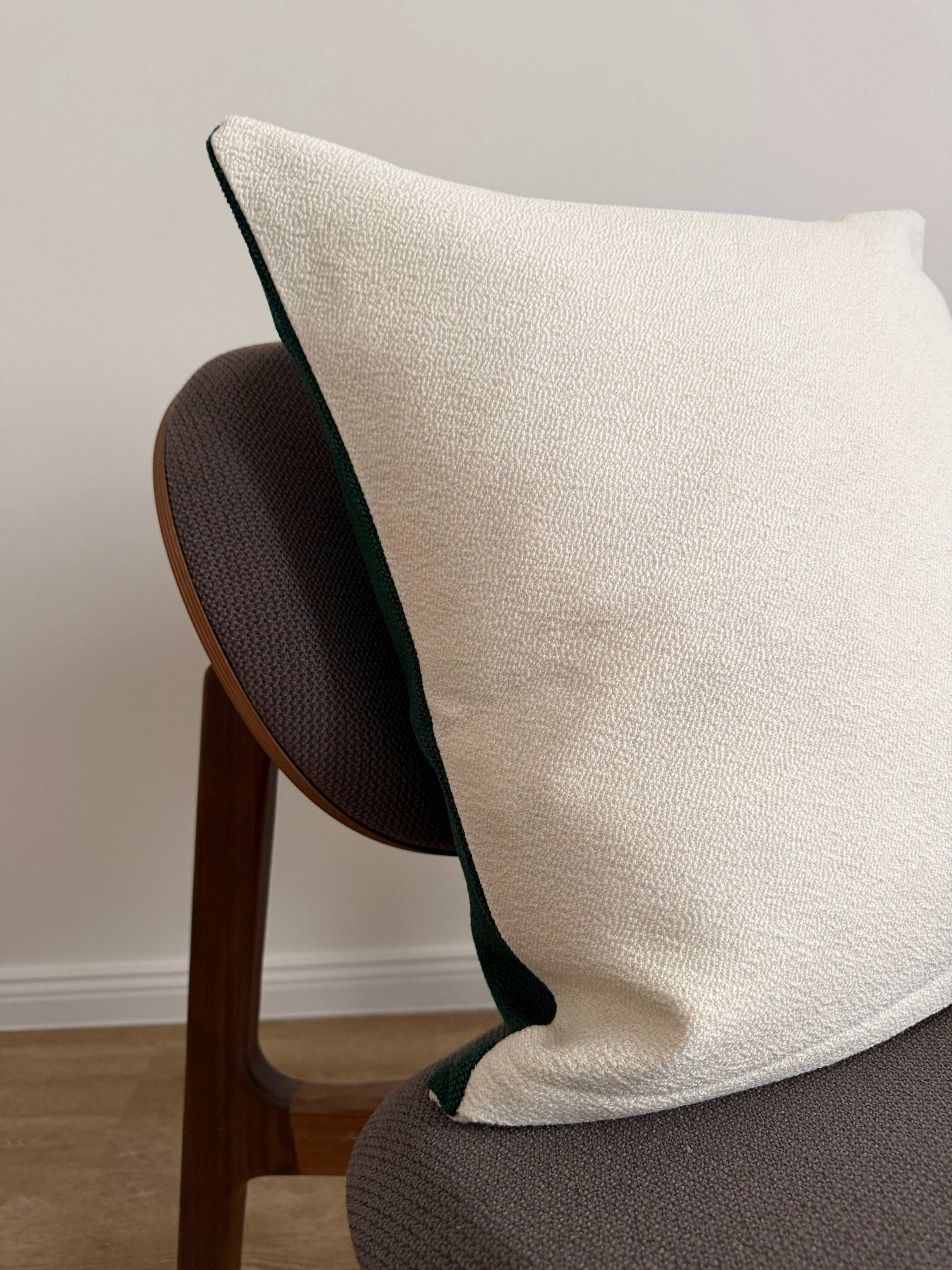 1of1 Green and White Pillow