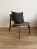 1of1 Charcoal Grey and Cream Pillow